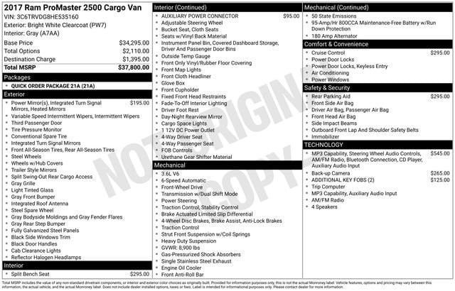ram promaster cargo van 2017 3C6TRVDG8HE535160 image ram promaster cargo van 2017 3C6TRVDG8HE535160 image